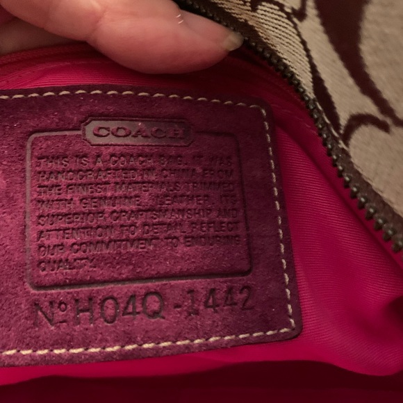COACH Bag with Suede Trim - Picture 4 of 8